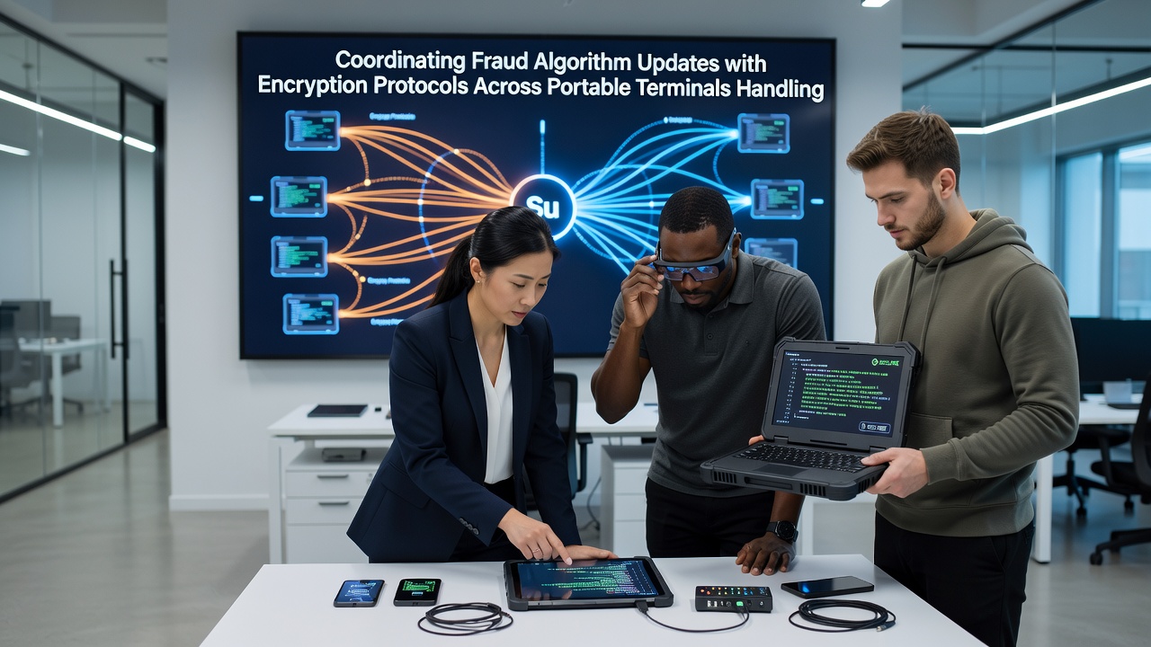 Encryption protocol testing on mobile terminals used for recurring regional charges