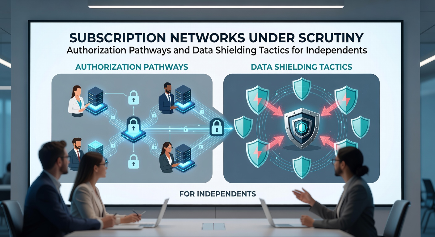Independent trader using a portable terminal to manage subscription authorizations